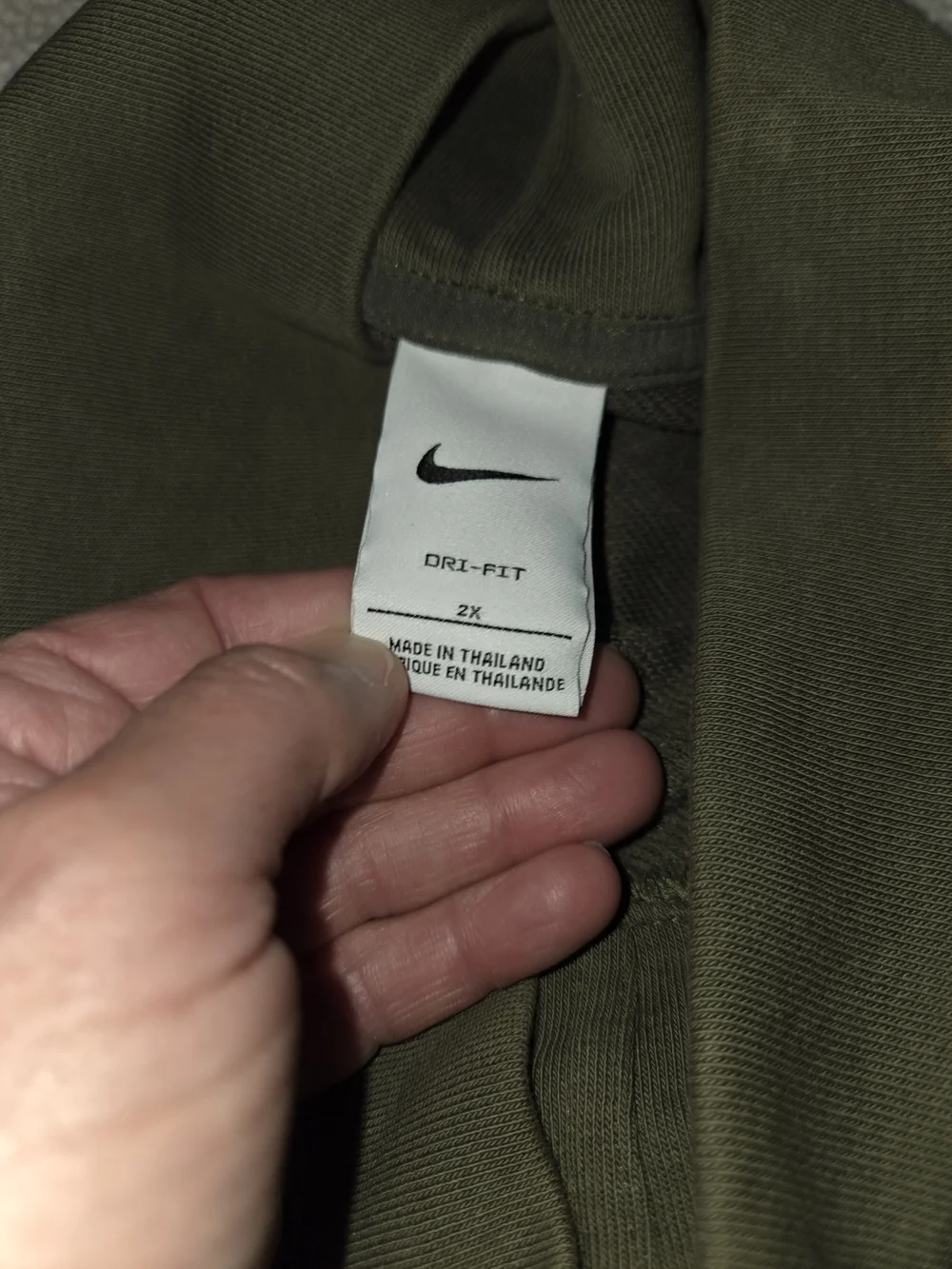 Nike womens size 2xl olive green sweatshirt